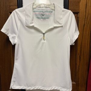 Champion NWOT Women White Golf Polo Shirt Size M